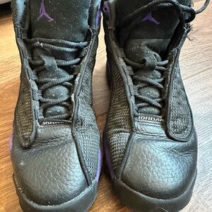Jordan Sneakers in Black and Purple